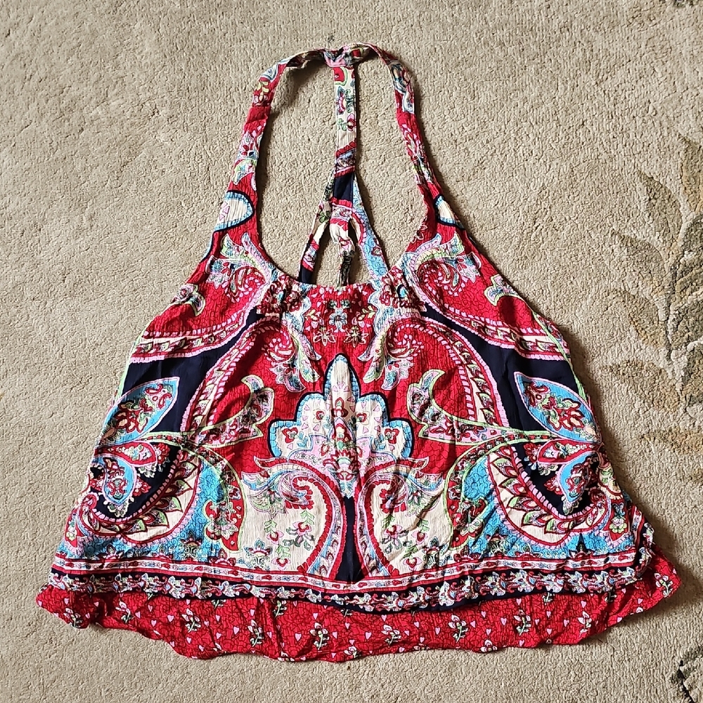 Patrons of Peace Multicolor Paisley Tank Top